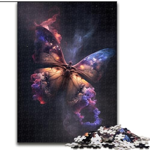 Puzzle 1000 Teile für Erwachsene, Schmetterlingswolken-Puzzle aus Pappe, anspruchsvolles Denkspiel für Teenager, perfekt als Heimdekoration oder Geschenk, 1000 Stück(26x38cm) von XHAXING