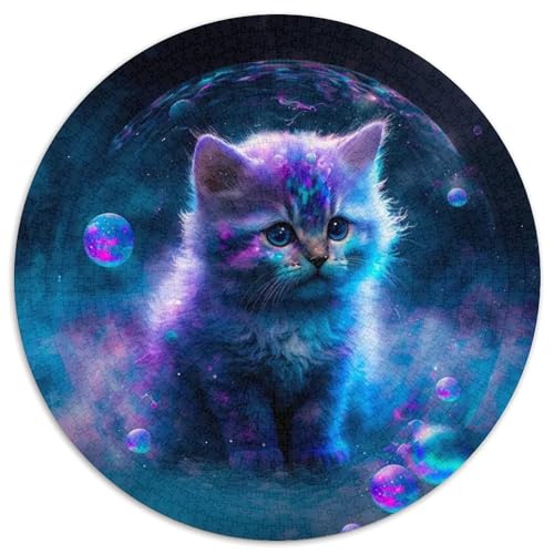 Puzzle 1000 Teile für Erwachsene, Schneekatze, Papierpuzzle für Reiseliebhaber und Paare, anspruchsvolles Spielzeug (Größe 67,5 x 67,5 cm) von XHAXING