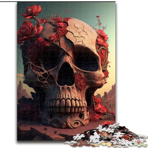 Puzzle 1000 Teile für Erwachsene, Schönes Totenkopf-Puzzle aus Pappe, schwieriges Denkspiel für Teenager, 1000 Teile(26x38cm) von XHAXING