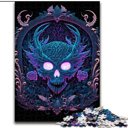 Puzzle 1000 Teile für Erwachsene, Schwarzlicht-Kompositionspuzzle aus Holz, anspruchsvolles Denkspiel für Teenager, perfekt als Heimdekoration oder Geschenk, 1000 Stück(50x75cm) von XHAXING