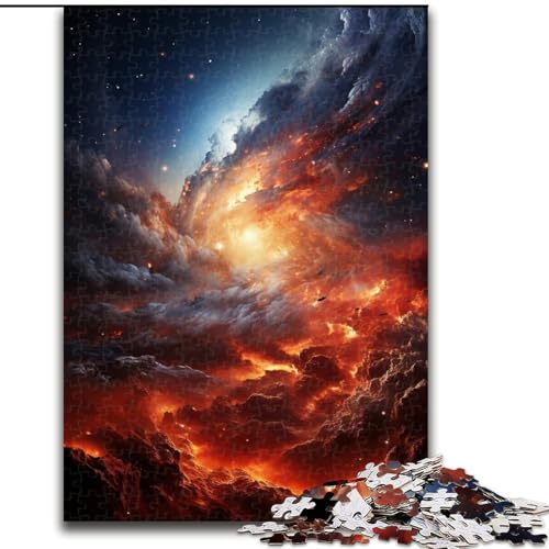 Puzzle 1000 Teile für Erwachsene, Spiralgalaxie-Puzzle aus Pappe, geeignet für Geburtstage, Halloween, Thanksgiving, Ostern, 1000 Teile(26x38cm) von XHAXING