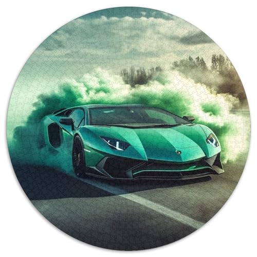 Puzzle 1000 Teile für Erwachsene, Sportwagen-Puzzle aus Pappe, anspruchsvolles Denkspiel für Teenager, Spaß für den Spieleabend mit der Familie (67,5 x 67,5 cm) von XHAXING