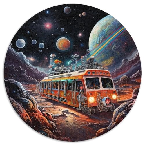 Puzzle 1000 Teile für Erwachsene, Sternennacht-Bus, Papppuzzle, anspruchsvolles Denkspiel für Teenager, Spaß für den Spieleabend mit der Familie (67,5 x 67,5 cm) von XHAXING