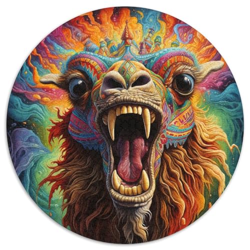 Puzzle 1000 Teile für Erwachsene, Tier-Alpaka-Papierpuzzle, Denksportaufgabe, Spiel für Erwachsene, interaktive Familienaktivität (67,5 x 67,5 cm) von XHAXING