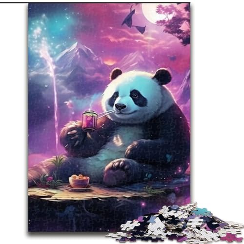 Puzzle 1000 Teile für Erwachsene, Tier-Panda-Puzzle aus Pappe, anspruchsvolles Denkspiel für Teenager, unterhaltsames interaktives Spiel für die ganze Familie, 1000 Teile(26x38cm) von XHAXING