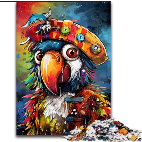 Puzzle 1000 Teile für Erwachsene, Tiere, Vögel, Papageien, Puzzle aus Holz, interaktives Familienspiel, Heimdekoration zum Selbermachen, anspruchsvolles Denksport-Geschenk, 1000 Stück(50x75cm) von XHAXING