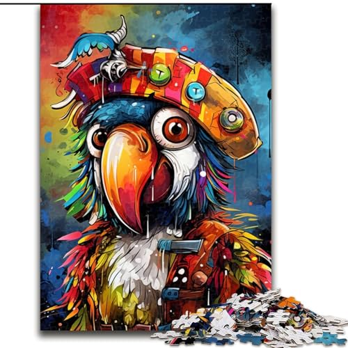 Puzzle 1000 Teile für Erwachsene, Tiere, Vögel, Papageien, Puzzle aus Pappe, pädagogische Aktivität zur Verbesserung der kognitiven Fähigkeiten, 1000 Stück(26x38cm) von XHAXING