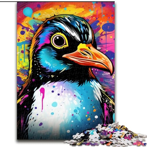 Puzzle 1000 Teile für Erwachsene, Tierpinguine, Puzzle aus Pappe, anspruchsvolles Denkspiel für Teenager, perfekt als Heimdekoration oder Geschenk, 1000 Stück(26x38cm) von XHAXING