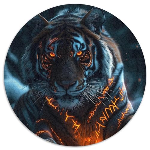Puzzle 1000 Teile für Erwachsene, Tiger-Papierpuzzle, Denksportaufgabe, Spiel für Erwachsene, interaktive Familienaktivität (67,5 x 67,5 cm) von XHAXING