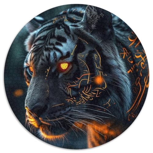 Puzzle 1000 Teile für Erwachsene, Tiger-Papierpuzzle, Denksportaufgabe, Spiel für Erwachsene, interaktive Familienaktivität (67,5 x 67,5 cm) von XHAXING