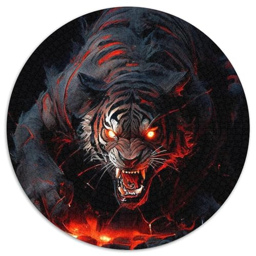 Puzzle 1000 Teile für Erwachsene, Tiger-Papierpuzzle für Reiseliebhaber und Paare, anspruchsvolles Spielzeug (Größe 67,5 x 67,5 cm) von XHAXING