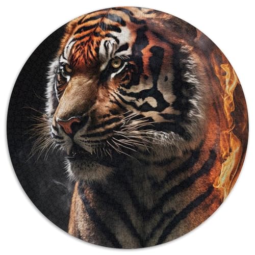 Puzzle 1000 Teile für Erwachsene, Tiger-Papierpuzzle für Reiseliebhaber und Paare, anspruchsvolles Spielzeug (Größe 67,5 x 67,5 cm) von XHAXING