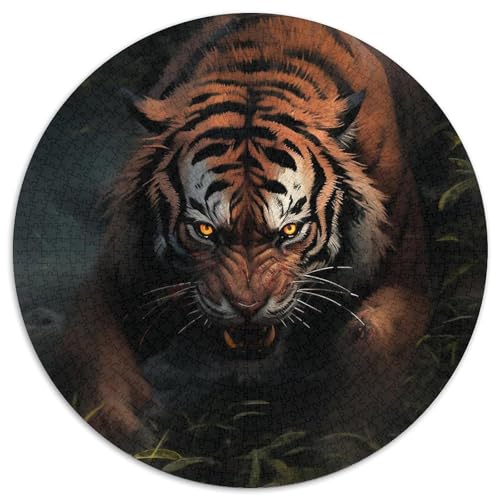 Puzzle 1000 Teile für Erwachsene, Tiger-Puzzles für Erwachsene, pädagogisches Denkspiel, künstlerische Heim- und Bürodekoration, ab 14 Jahren (Größe 67,5 x 67,5 cm) von XHAXING