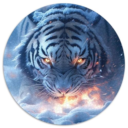 Puzzle 1000 Teile für Erwachsene, Tiger-Puzzles für Erwachsene, pädagogisches Denkspiel, künstlerische Heim- und Bürodekoration, ab 14 Jahren (Größe 67,5 x 67,5 cm) von XHAXING