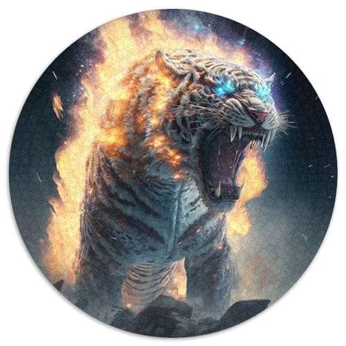 Puzzle 1000 Teile für Erwachsene, Tiger-Puzzles für Erwachsene, pädagogisches Denkspiel, künstlerische Heim- und Bürodekoration, ab 14 Jahren (Größe 67,5 x 67,5 cm) von XHAXING