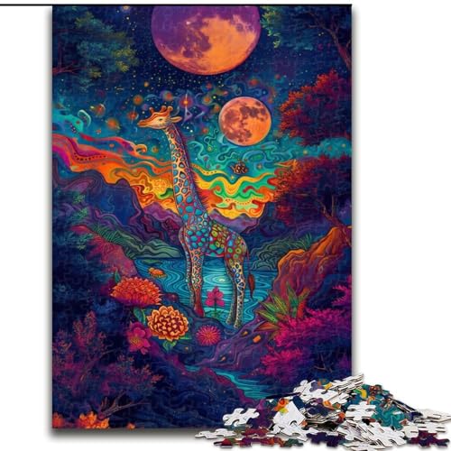 Puzzle 1000 Teile für Erwachsene, Traumplaneten-Puzzle aus Holz, anspruchsvolles Denkspiel für Teenager und Familien, 1000 Teile(50x75cm) von XHAXING