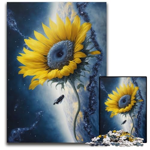 Puzzle 1000 Teile für Erwachsene, Universum, Sonnenblumen-Puzzles für Erwachsene, Denkspiel für Teenager, 50x75cm Puzzle 1000 Teile für Erwachsene, Universum, Sonnenblumen-Puzzles für Erwachsene, Denkspiel für Teenager, 50x75cm von XHAXING