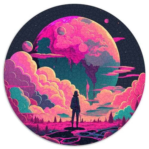 Puzzle 1000 Teile für Erwachsene, Universum-Planeten-Papierpuzzle für Reiseliebhaber und Paare, anspruchsvolles Spielzeug (Größe 67,5 x 67,5 cm) von XHAXING