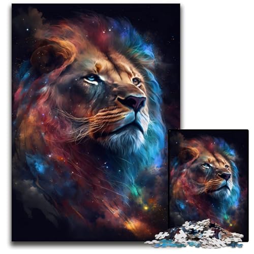Puzzle 1000 Teile für Erwachsene, Weltraumlöwe, Unmögliches Puzzle für Erwachsene, Geburtstagsgeschenkidee, Herausforderndes Denkspiel, 50x75cm Puzzle 1000 Teile für Erwachsene, Weltraumlöwe, Unmögliches Puzzle für Erwachsene, Geburtstagsgeschenkidee, Herausforderndes Denkspiel, 50x75cm von XHAXING