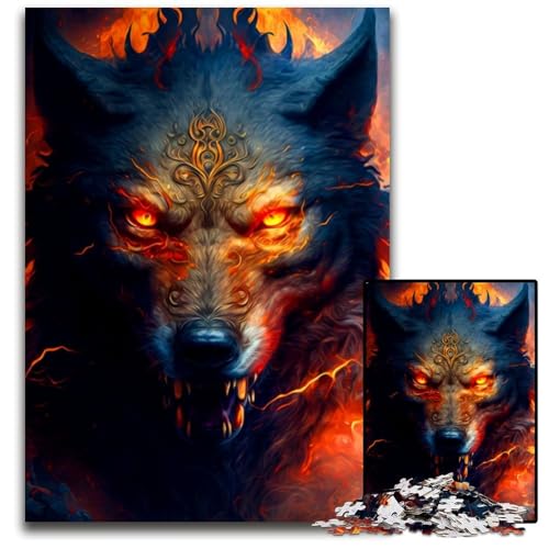 Puzzle 1000 Teile für Erwachsene, Wolfspuzzles für Erwachsene, Denkspiel für Teenager, 26x38cm Puzzle 1000 Teile für Erwachsene, Wolfspuzzles für Erwachsene, Denkspiel für Teenager, 26x38cm von XHAXING