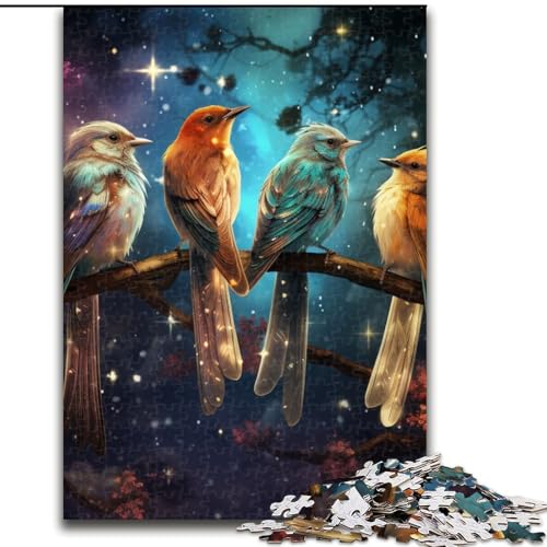 Puzzle 1000 Teile für Erwachsene, buntes Star Sparrow-Puzzle aus Pappe, perfekt für Halloween, Weihnachten, Geburtstagsgeschenk, 1000 Stück(26x38cm) von XHAXING