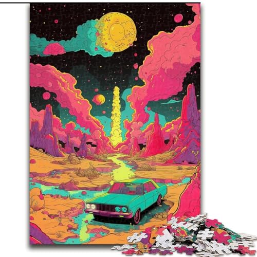 Puzzle 1000 Teile für Erwachsene, helles und farbenfrohes Szenenpuzzle aus Pappe, Weihnachten, Halloween, Ostern, Neujahr, 1000 Teile(26x38cm) von XHAXING