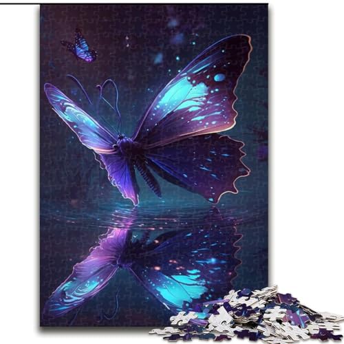 Puzzle 1000 Teile für Erwachsene, kosmisches Schmetterlings-Puzzle aus Holz, pädagogische Aktivität zur Verbesserung kognitiver Fähigkeiten, 1000 Stück(50x75cm) von XHAXING