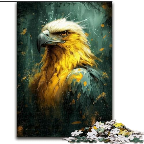 Puzzle 1000 Teile für Erwachsene, süßes Adler-Puzzle aus Holz, interaktives Familienspiel, Denksport-Geschenk, Lernspielzeug, 1000 Teile(50x75cm) von XHAXING