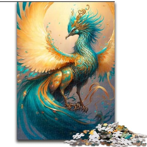 Puzzle 1000 Teile für Erwachsene, süßes Drachenbaby-Puzzle aus Holz, Weihnachten, Halloween, Ostern, Neujahr, 1000 Teile(50x75cm) von XHAXING