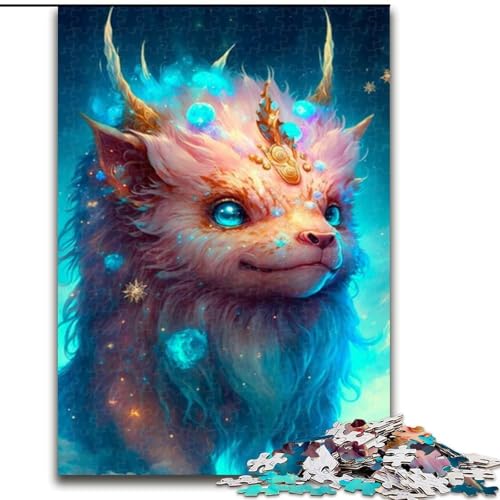 Puzzle 1000 Teile für Erwachsene, süßes Drachenbaby-Puzzle aus Pappe, Weihnachten, Halloween, Ostern, Neujahr, 1000 Teile(26x38cm) von XHAXING