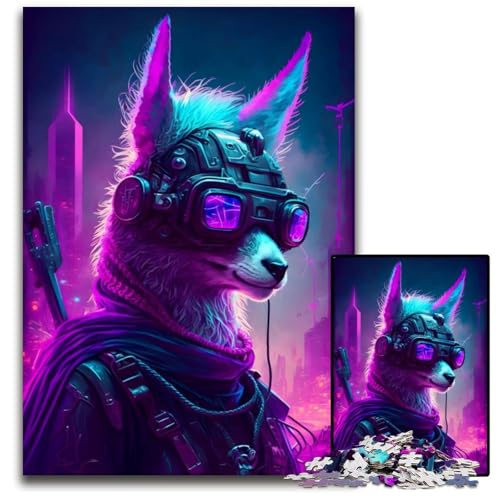 Puzzle 1000 Teile für Erwachsene, süßes Lama-Mensch-Puzzle für Erwachsene, Denkspiel für Teenager, 50x75cm Puzzle 1000 Teile für Erwachsene, süßes Lama-Mensch-Puzzle für Erwachsene, Denkspiel für Teenager, 50x75cm von XHAXING