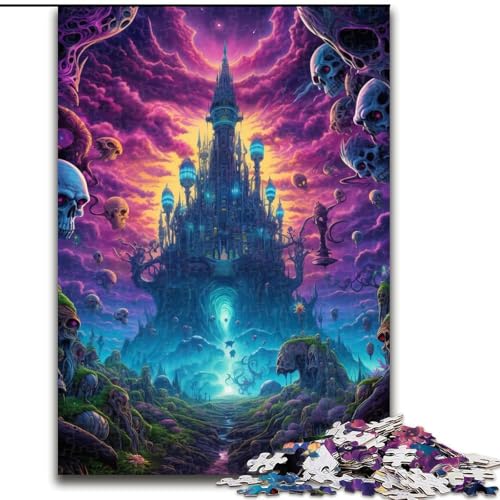 Puzzle 1000 Teile für Erwachsene, wunderschöne Berglandschaft, aus Pappe, geeignet für Geburtstage, Halloween, Thanksgiving, Ostern, 1000 Stück(26x38cm) von XHAXING