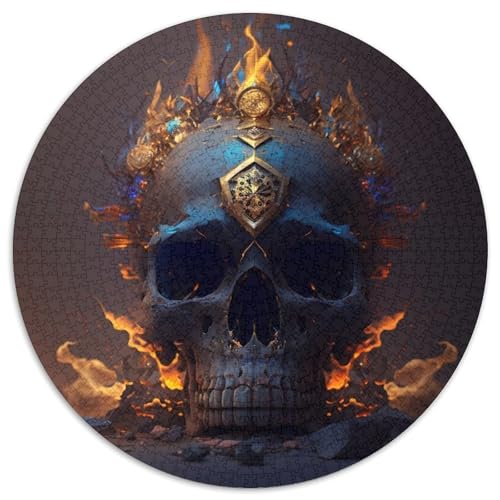Puzzle 1000 Teile für Erwachsene, wunderschöne Totenkopf-Papierpuzzles für Reiseliebhaber und Paare, anspruchsvolles Spielzeug (Größe 67,5 x 67,5 cm) von XHAXING