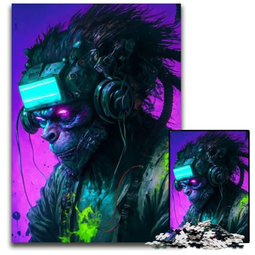 Puzzle 1000 Teile für Erwachsene „The Virtual Apes“ Puzzles für Erwachsene, Denkspiel für Teenager, 50x75cm Puzzle 1000 Teile für Erwachsene „The Virtual Apes“ Puzzles für Erwachsene, Denkspiel für Teenager, 50x75cm von XHAXING