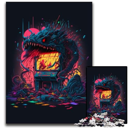 Puzzle 1000 Teile für Erwachsene Arcade-Monster-Puzzles für Erwachsene Denksportspiel für Teenager, 26x38cm Puzzle 1000 Teile für Erwachsene Arcade-Monster-Puzzles für Erwachsene Denksportspiel für Teenager, 26x38cm von XHAXING