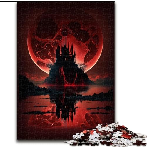 Puzzle 1000 Teile für Erwachsene Bloody Planet-Puzzle aus Pappe, perfekt für Halloween, Weihnachten, Geburtstagsgeschenk, 1000 Stück(26x38cm) von XHAXING