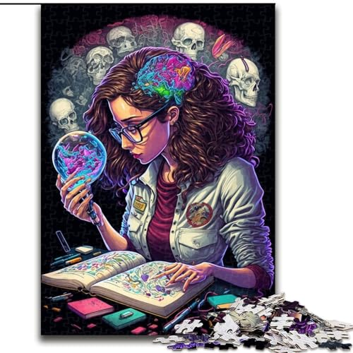 Puzzle 1000 Teile für Erwachsene Dr. Psychedelic Puzzle aus Pappe, pädagogische Aktivität zur Verbesserung kognitiver Fähigkeiten, 1000 Teile(26x38cm) von XHAXING