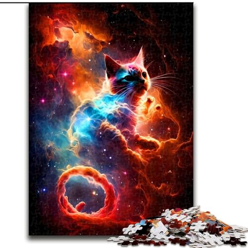 Puzzle 1000 Teile für Erwachsene Katzen-Puzzle aus Pappe, schwieriges Denkspiel für Teenager 1000 Stück(26x38cm) von XHAXING