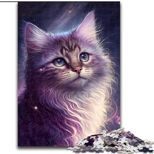 Puzzle 1000 Teile für Erwachsene Katzen-Puzzle aus Pappe, schwieriges Denkspiel für Teenager 1000 Stück(26x38cm) von XHAXING