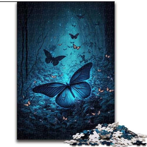 Puzzle 1000 Teile für Erwachsene Schmetterlings-Puzzles aus Pappe, anspruchsvolles DIY-Denkspiel, interaktives Familienspiel 1000 Teile(26x38cm) von XHAXING