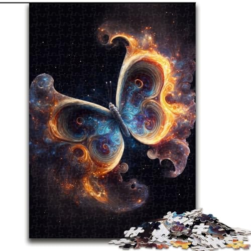 Puzzle 1000 Teile für Erwachsene Schmetterlingspuzzle aus Holz, perfekt für Halloween, Weihnachten, Geburtstagsgeschenk 1000pcs(50x75cm) von XHAXING