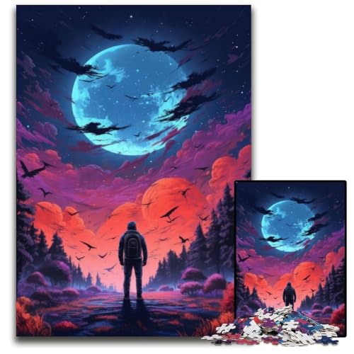 Puzzle 1000 Teile für Erwachsene Schwarzwald bei Nacht Puzzles für Erwachsene Denkspiel für Teenager, 50x75CM/1968x2952inch Puzzle 1000 Teile für Erwachsene Schwarzwald bei Nacht Puzzles für Erwachsene Denkspiel für Teenager, 50x75CM/1968x2952inch von XHAXING