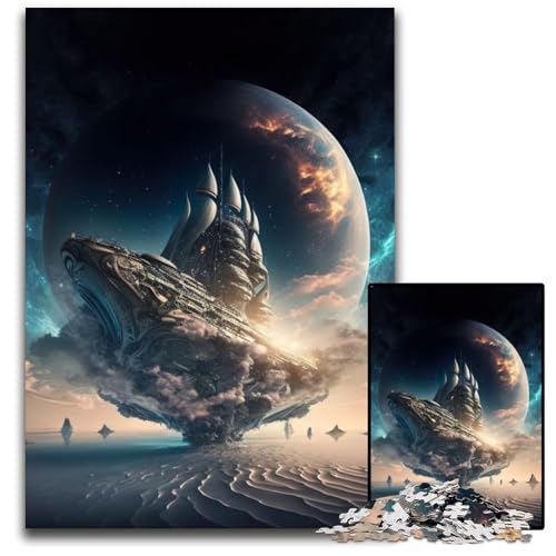 Puzzle 1000 Teile für Erwachsene Segeln durch die Galaxie Holzpuzzle Familienaktivität, DIY-Heimdekoration, 50x75CM/19.68x29.52inch Puzzle 1000 Teile für Erwachsene Segeln durch die Galaxie Holzpuzzle Familienaktivität, DIY-Heimdekoration, 50x75CM/19.68x29.52inch von XHAXING