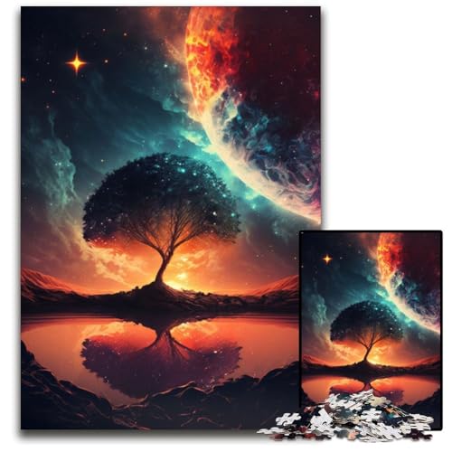 Puzzle 1000 Teile für Erwachsene Sonnenuntergangs-Fantasie-Puzzles für Erwachsene Denkspiel für Teenager, 26x38cm Puzzle 1000 Teile für Erwachsene Sonnenuntergangs-Fantasie-Puzzles für Erwachsene Denkspiel für Teenager, 26x38cm von XHAXING