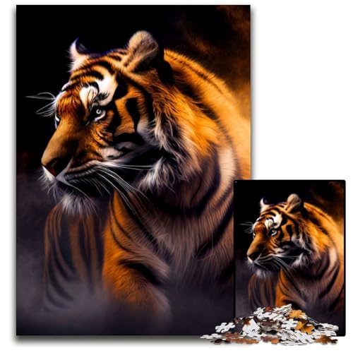 Puzzle 1000 Teile für Erwachsene Tiger-Puzzles für Erwachsene Denkspiel für Teenager, 26x38cm Puzzle 1000 Teile für Erwachsene Tiger-Puzzles für Erwachsene Denkspiel für Teenager, 26x38cm von XHAXING