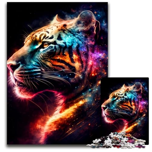 Puzzle 1000 Teile für Erwachsene Tiger-Puzzles für Erwachsene Denkspiel für Teenager, 50x75CM/19.68x29.52inch Puzzle 1000 Teile für Erwachsene Tiger-Puzzles für Erwachsene Denkspiel für Teenager, 50x75CM/19.68x29.52inch von XHAXING