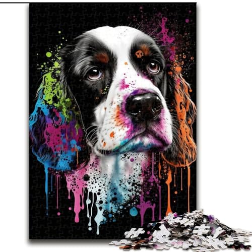 Puzzle für Erwachsene, 1000 Bunte Beagle-Puzzles aus Holz, Eltern, Partner, Freunde – ab 14 Jahren, 1000 Teile(50x75cm) von XHAXING