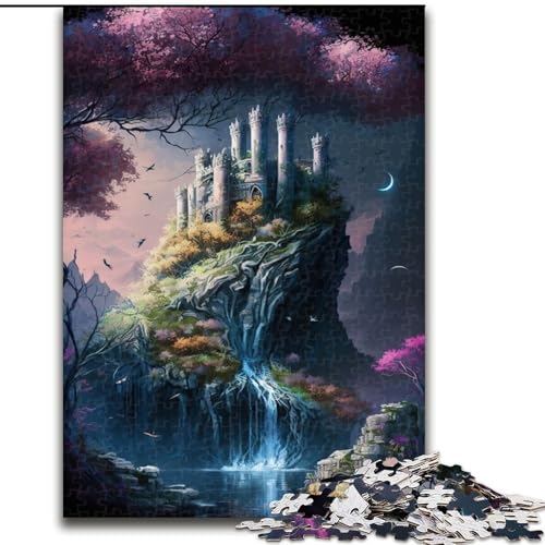 Puzzle für Erwachsene, 1000 Burg-Puzzle aus Pappe, anspruchsvolles Denkspiel für Teenager, unterhaltsames interaktives Spiel für die ganze Familie, 1000 Teile(26x38cm) von XHAXING