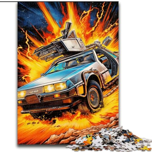 Puzzle für Erwachsene, 1000 Coole, Bunte Sportwagen-Puzzles aus Holz, Weihnachten, Halloween, Ostern, Neujahr, 1000 Teile(50x75cm) von XHAXING