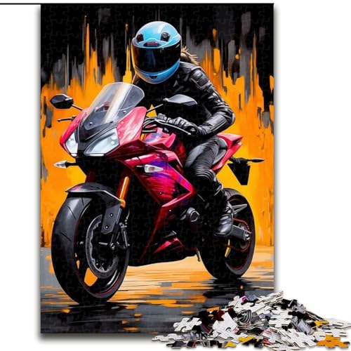 Puzzle für Erwachsene, 1000 Coole Motorräder, Puzzles aus Holz, Eltern, Partner, Freunde – ab 14 Jahren, 1000 Teile(50x75cm) von XHAXING